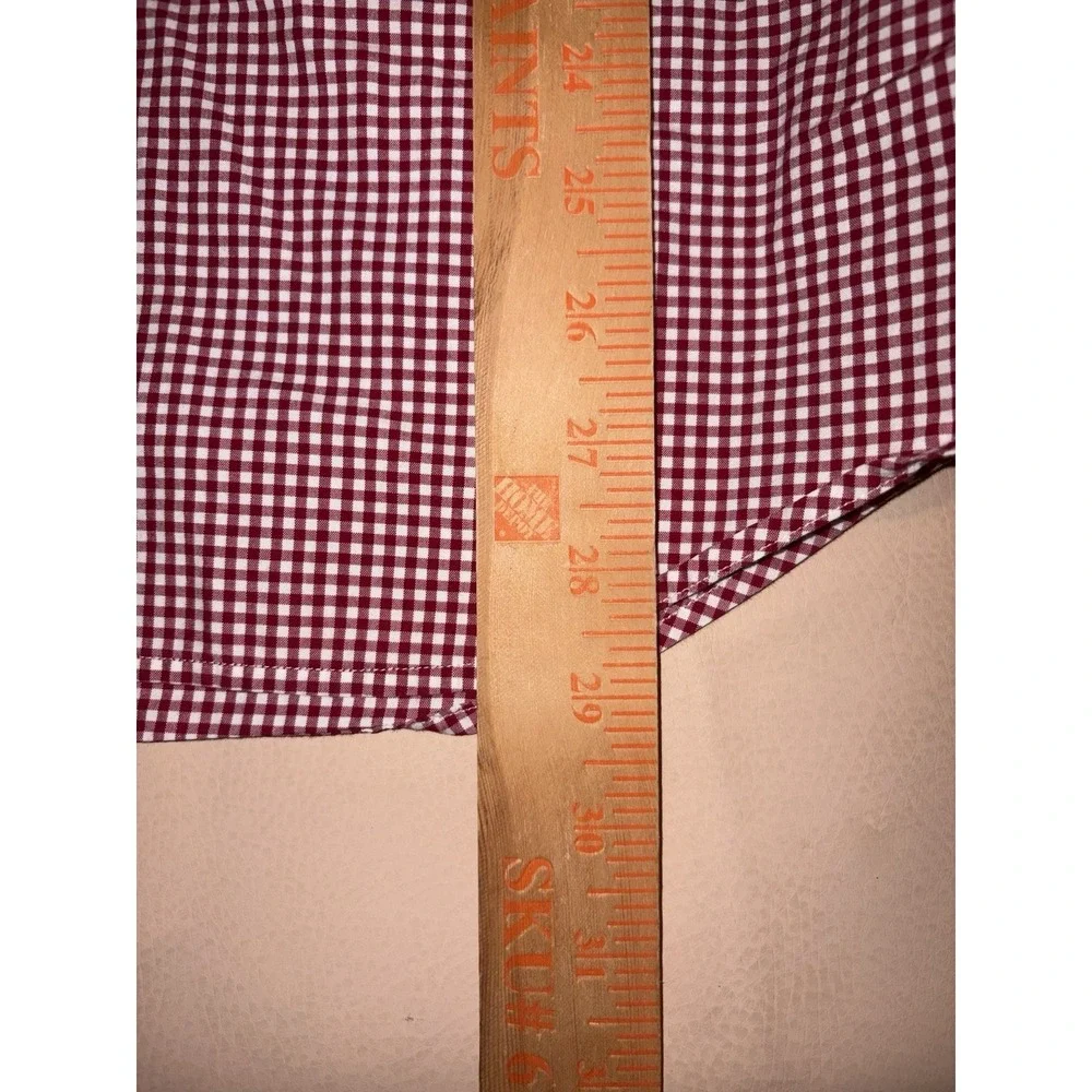 Polo Ralph Lauren Red White Gingham Check Button Down Mens Large